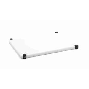 TAGLIERE POL.40X30X2 BIANCO/NERO ANTISCIVOLO