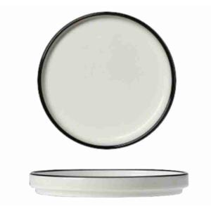 PLATO APILABLE ASTERIA 25,5 CM BLANCO