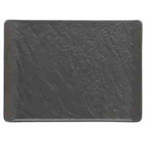 PIATTO RETT.20X15 VULCANIA NERO