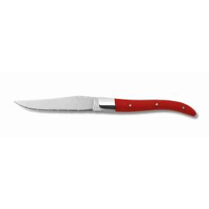 COLTELLO BISTECCA MANICO ROSSO