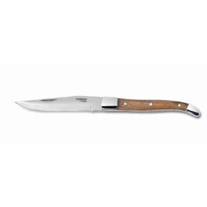 COLTELLO BISTECCA MANICO LEGNO LAMA RASOIO