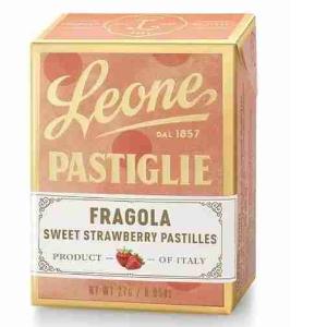 CARAMELLE PASTIGLIA FRAGOLA ASTUCCIO LEONE 27 GR