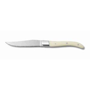 COLTELLO BISTECCA MANICO BIANCO