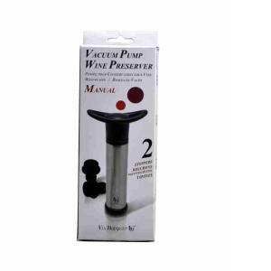 PLASTIC AND STEEL MANUAL VACUUM PUMP + 2 CAPS