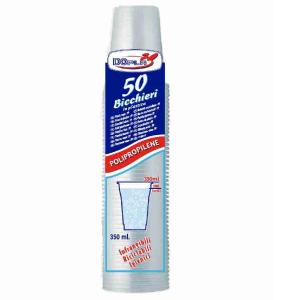 BICCHIERI TRASPARENTI PP 350 ML X50 DOPLA