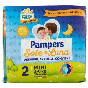 COUCHES SOLE E LUNA MINI PAMPERS x 21