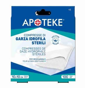 GARZA STERIL CM.10X10 APOTHEKE 100 PZ