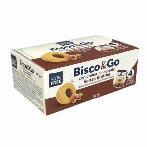 BISCO&GO CREMA DE AVELLANA SIN NUTRI 40 GR x 4