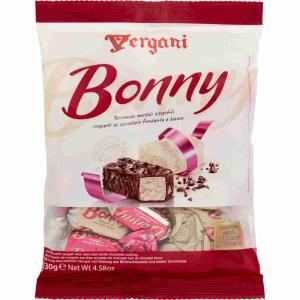 WEICHE NOUGATS ÜBERZOGEN MIT BONNY VERGANI 130 GR