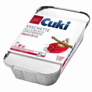 ALUMINIUM-TABLETTS C/C 4 PORTIONEN. CUKI x 50