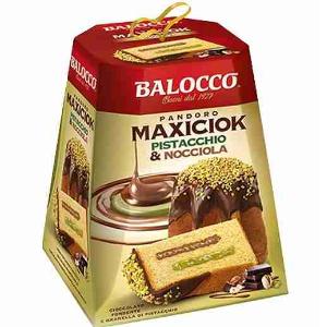 PANDORO MAXICIOK BALOCCO DE PISTACHO Y AVELLANA...