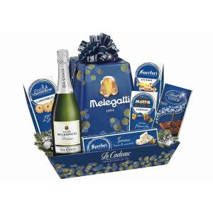 COBALT BLUE BASKET LE CADEAU 8 PCS