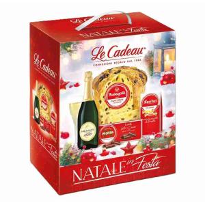 SCATOLA NATALE IN FESTA MAXICIOK+SPUMANTE BALOCCO