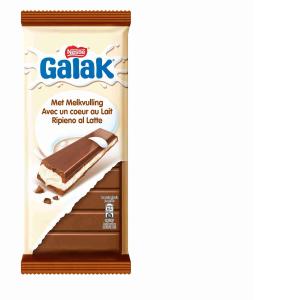 TABLA DE CHOCOLATE GALAK NESTLE' TAPA DE LECHE...