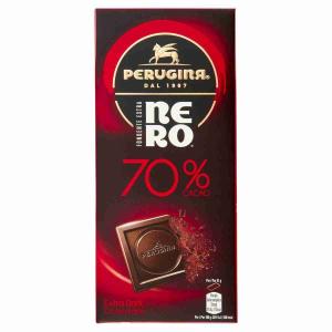 TABLE DE CHOCOLAT NOIR PÉRUGINE NOIRE 70% 85 GR