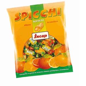 CARAMELLE SPICCHI RIPIENI INCAP 200 GR