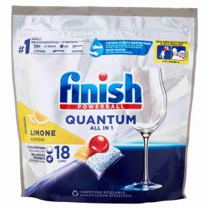 DETERGENTE LAVASTOVIGLIE QUANTUM LEMON X18 FINISH