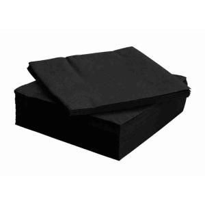 NAPKINS 38X38 BLACK 2V 40 PCS