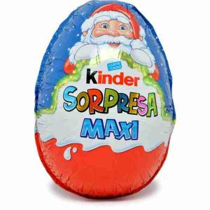 HUEVO DE NAVIDAD MAXI SORPRESA K2.5 KINDER 100 GR