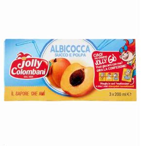 JOLLY COLOMBANI APRIKOSENNEKTAR 200 ML x 3STK