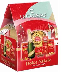 SCATOLA DOLCE NATALE PANETTONE LE CADEAU 9 PZ