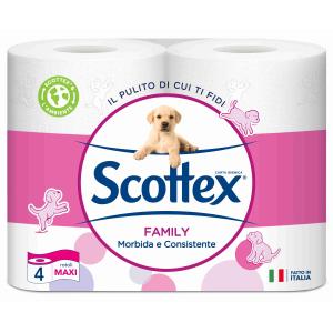 CARTA IGIENICA FAMILY 4 RT SCOTTEX