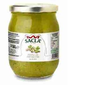 PESTO DI PISTACCHI DI SICILIA SACLA 560 GR