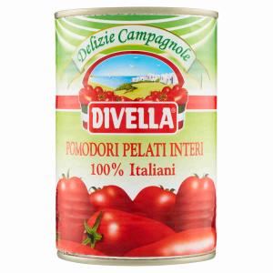 PEELED TOMATOES TIN DIVELLA 400 GR