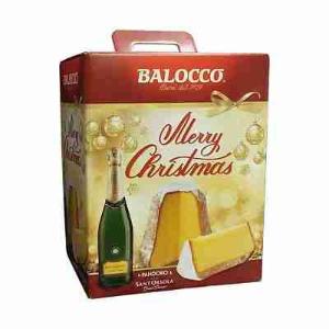 MERRY CHRISTMAS PANDORO+SPUMANTE BALOCCO BOX