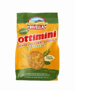 BISCOTTI OTTIMINI S/Z 7 CEREALI DIVELLA 400 GR