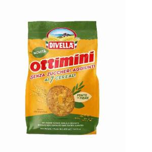 BISCOTTI OTTIMINI S.ZUCCH. 7 CEREALI DIVELLA 400 G