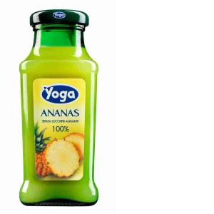 SUCCO FRUTTA ANANAS 100% VETRO YOGA 200 ML