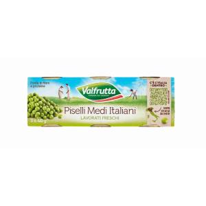 MITTLERE ERBSEN VALFRUTTA DOSE 410 GR x 3