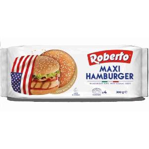 PANE MAXI HAMBURGER INT. SESAMO ROBERTO 75 GR x 4