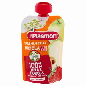 MERENDA SPREMI E GUSTA MELA FRAGOLA PLASMON 100 GR