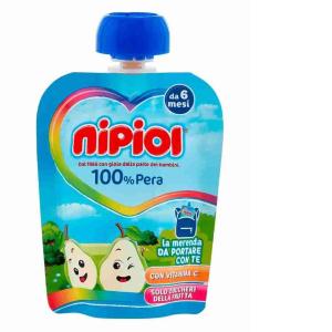 MERENDA POUCH PERA NIPIOL 85 GR