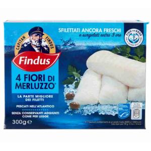 4 FLORES DE BACALAO FINDUS 300 GR