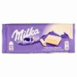 TABLE. MILKA WHITE CHOCOLATE 100 GR