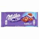 PLATEAU DE CHOCOLAT MILKA AU LAIT PÉTILLÉ 90 GR