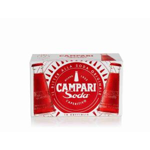 APERITIVO SODA CAMPARI 10 CL x 10