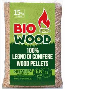 PELLET ABETE BIO WOOD EN PLUS 15 KG