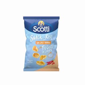 CHIPS CON RISO SPEZIATO PAPRIKA SCOTTI 40 GR