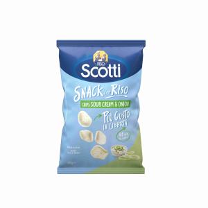 CHIPS CON RISO CR.ACIDA&CIPOLLA SCOTTI 40 GR