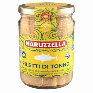 TONNO OLIO GIRASOLE VETRO MARUZZELLA 400 GR