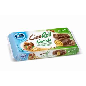 MERENDA CIAOROLL NOCCIOLA RIC.CACAO X6 MIDI 222 GR