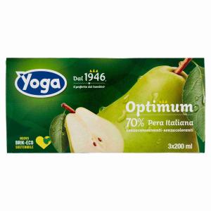 JUS DE FRUITS OPTIMUM BRIQUE POIRE YOGA 200 ML x 3