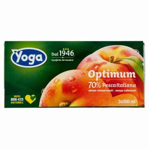 JUS DE FRUITS OPTIMUM BRIQUE PÊCHE YOGA 200 ML x 3