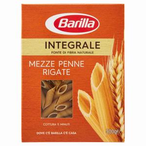 BARILLA PÂTES ENTIÈRES MEZZE PENNE 500 GR