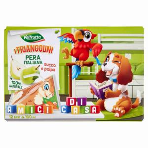 VALFRUTTA TRIANGLE PEAR FRUIT JUICE 100 ML x 12