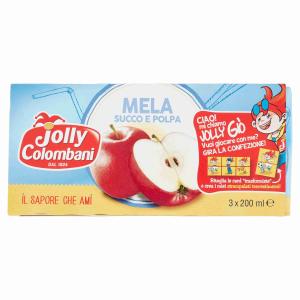 NÉCTAR DE MANZANA JOLLY COLOMBANI 200 ML x 3UDS